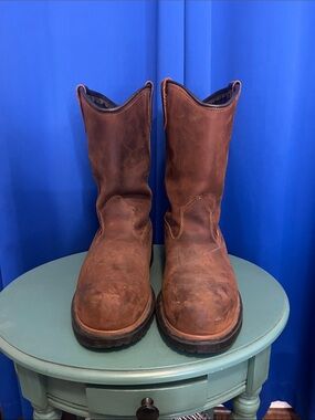 Red Wing Shoes Brown Leather Pull-On Western Work Boots